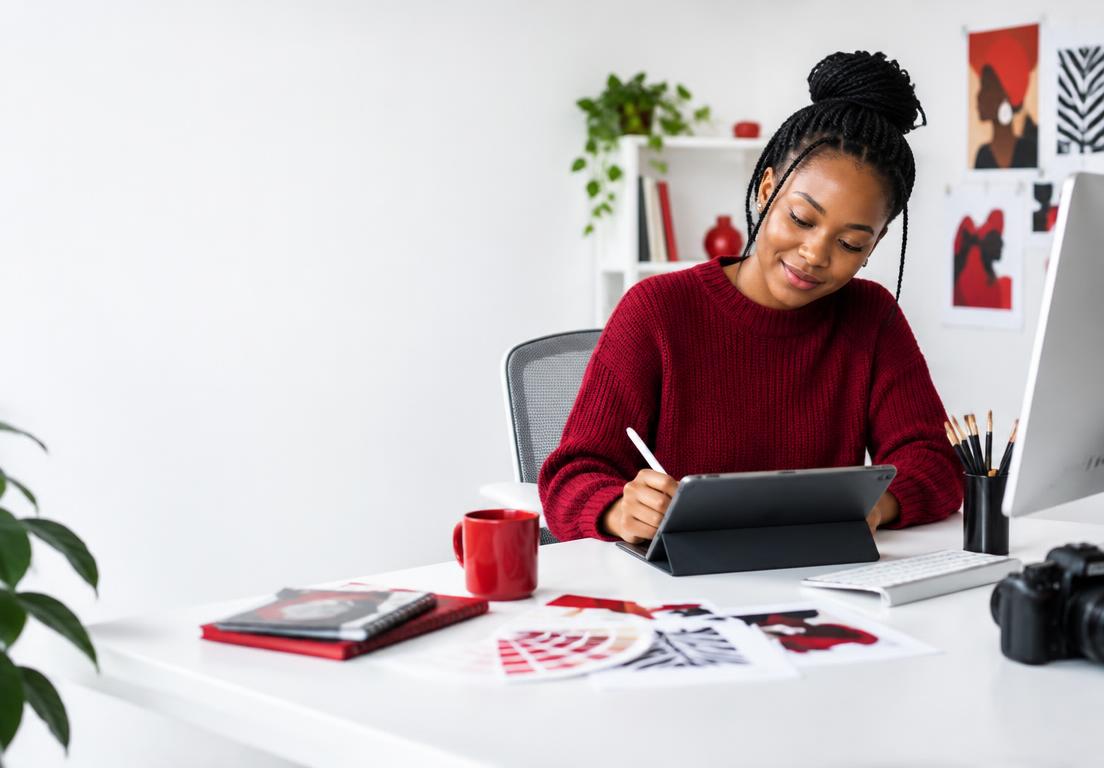 Creator preparing digital work for an online marketplace